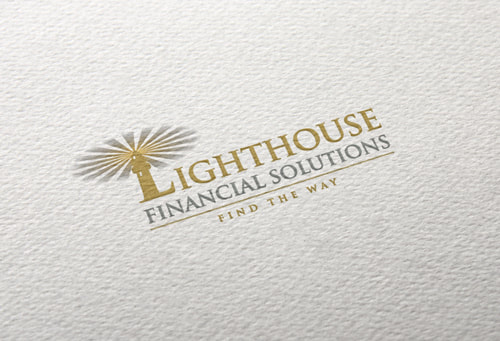  Lighthouse Financial Solutions Logo on a Plain Paper